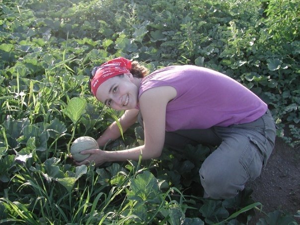 Christina Schiavoni at Hearty Roots Community Farm in the Hudson Valley