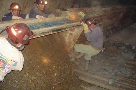 Tin mine in Bolivia